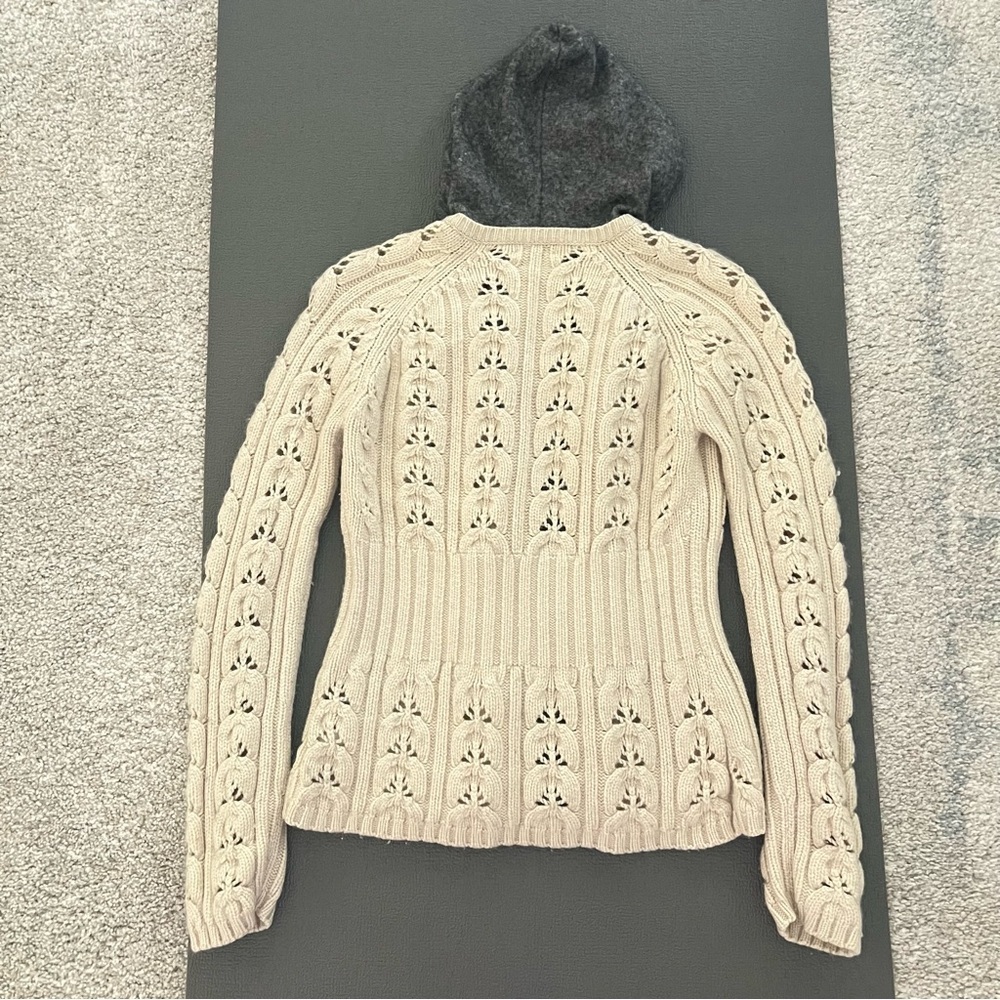 Moncler Webber+Ahaus 2012 Sport Collection Cashmere and wool hooded Cardigan, XS - Picture 10 of 16